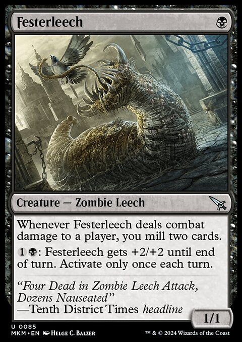 Festerleech, Murders at Karlov Manor #85, Magic: The Gathering card