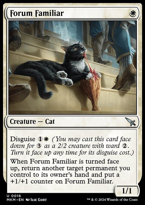 Forum Familiar, Murders at Karlov Manor #16, Magic: The Gathering card