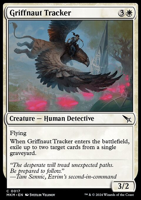 Griffnaut Tracker, Murders at Karlov Manor #17, Magic: The Gathering card