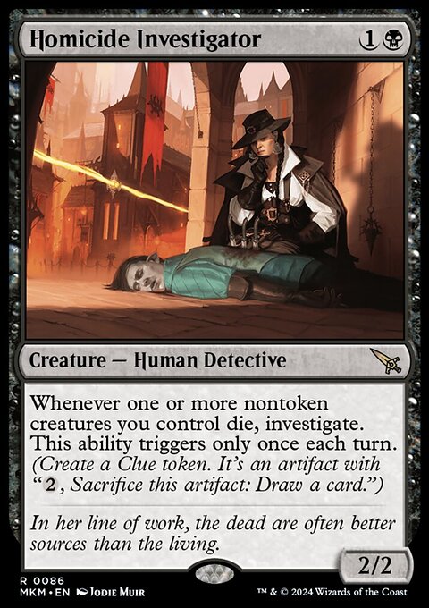 Homicide Investigator, Murders at Karlov Manor #86, Magic: The Gathering card