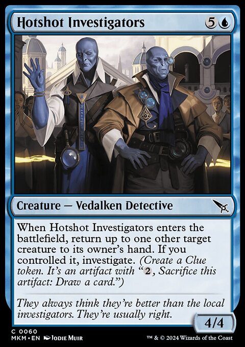 Hotshot Investigators, Murders at Karlov Manor #60, Magic: The Gathering card