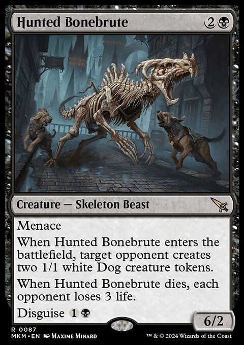 Hunted Bonebrute, Murders at Karlov Manor #87, Magic: The Gathering card