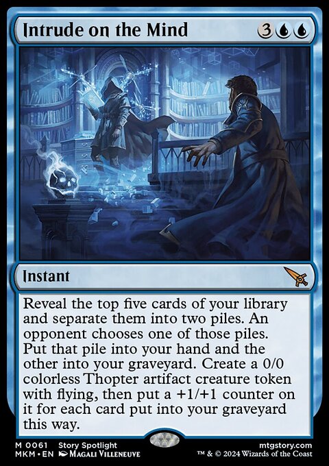 Intrude on the Mind, Murders at Karlov Manor #61, Magic: The Gathering card