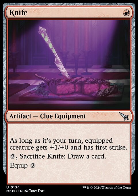 Knife, Murders at Karlov Manor #134, Magic: The Gathering card