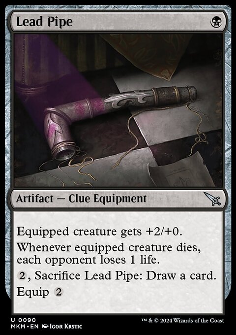 Lead Pipe, Murders at Karlov Manor #90, Magic: The Gathering card