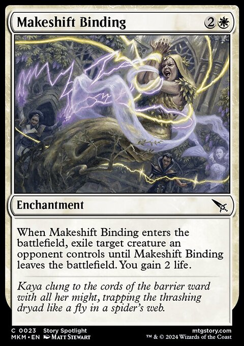 Makeshift Binding, Murders at Karlov Manor #23, Magic: The Gathering card