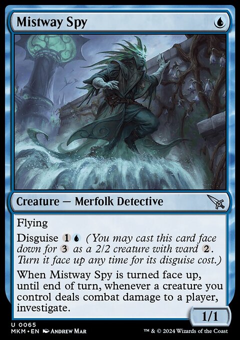Mistway Spy, Murders at Karlov Manor #65, Magic: The Gathering card
