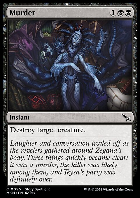 Murder, Murders at Karlov Manor #95, Magic: The Gathering card