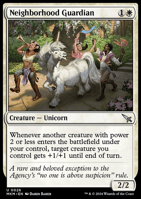 Neighborhood Guardian, Murders at Karlov Manor #26, Magic: The Gathering card