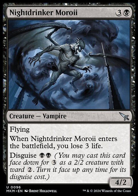 Nightdrinker Moroii, Murders at Karlov Manor #96, Magic: The Gathering card