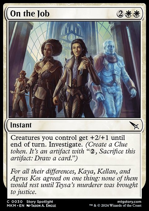 On the Job, Murders at Karlov Manor #30, Magic: The Gathering card