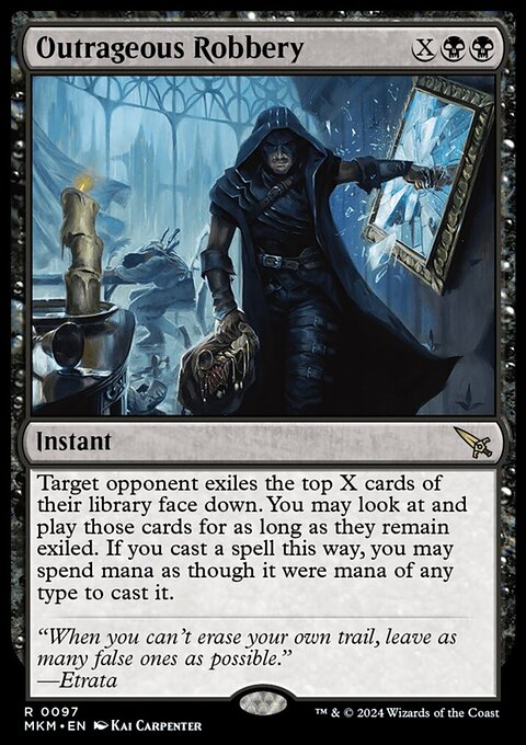Outrageous Robbery, Murders at Karlov Manor #97, Magic: The Gathering card