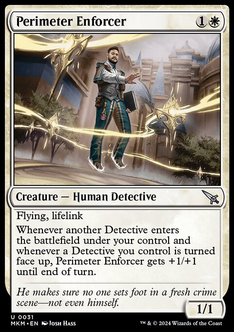 Perimeter Enforcer, Murders at Karlov Manor #31, Magic: The Gathering card