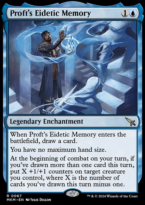 Proft's Eidetic Memory, Murders at Karlov Manor #67, Magic: The Gathering card