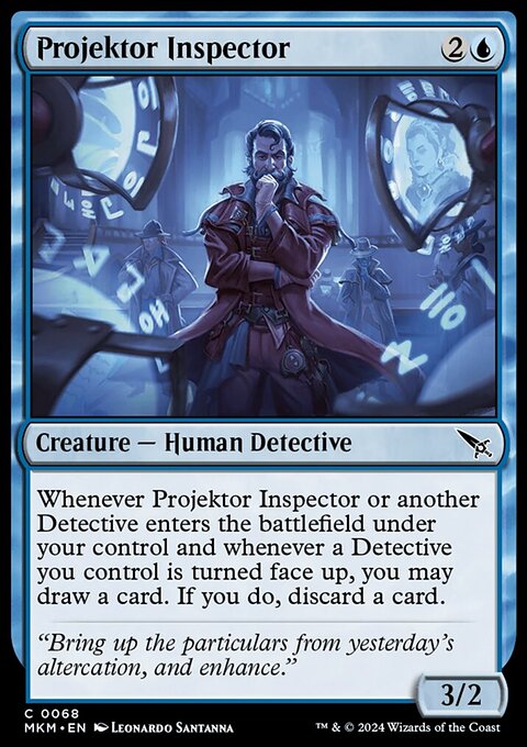 Projektor Inspector, Murders at Karlov Manor #68, Magic: The Gathering card