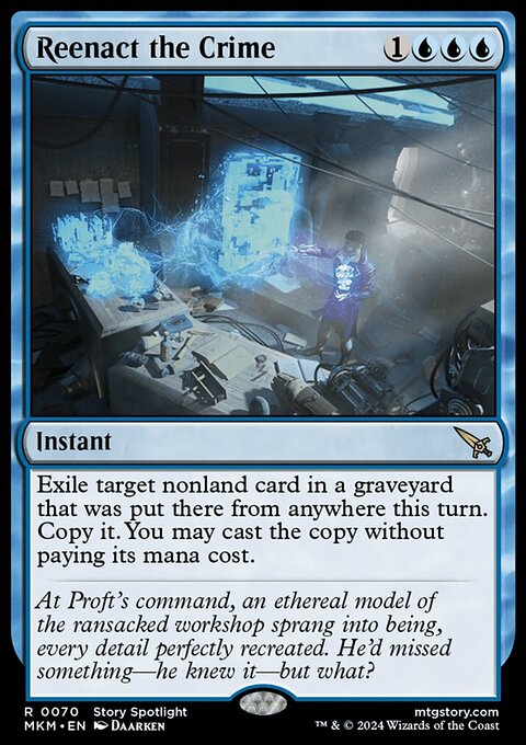 Reenact the Crime, Murders at Karlov Manor #70, Magic: The Gathering card