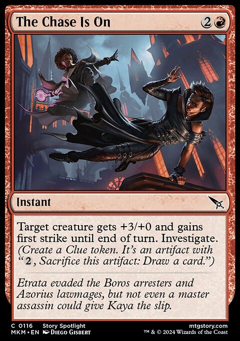 The Chase Is On, Murders at Karlov Manor #116, Magic: The Gathering card