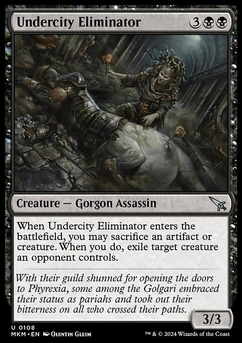 Undercity Eliminator, Murders at Karlov Manor #108, Magic: The Gathering card