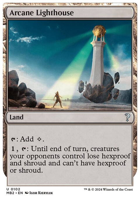 Arcane Lighthouse, Mystery Booster 2 #102, Magic: The Gathering card