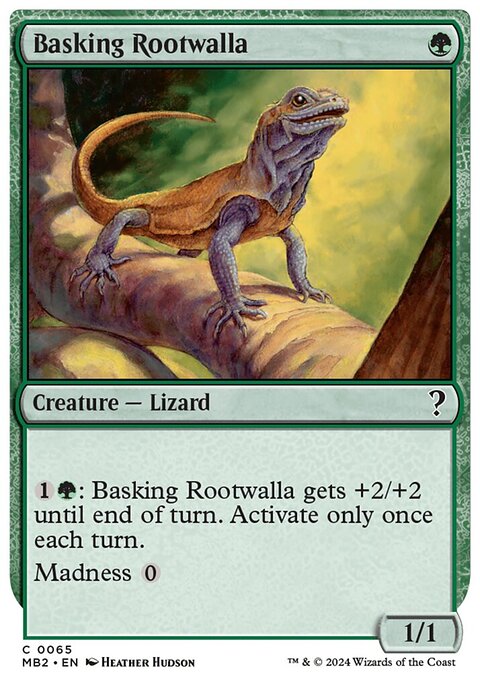 Basking Rootwalla, Mystery Booster 2 #65, Magic: The Gathering card