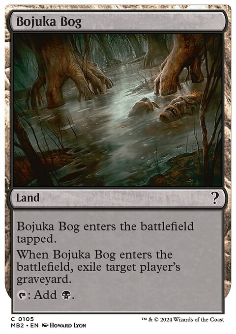 Bojuka Bog, Mystery Booster 2 #105, Magic: The Gathering card
