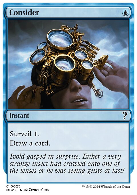 Consider, Mystery Booster 2 #25, Magic: The Gathering card