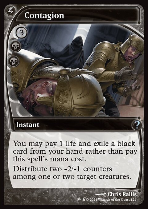 Contagion, Mystery Booster 2 #126, Magic: The Gathering card
