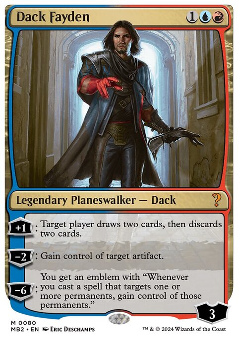 Dack Fayden, Mystery Booster 2 #80, Magic: The Gathering card