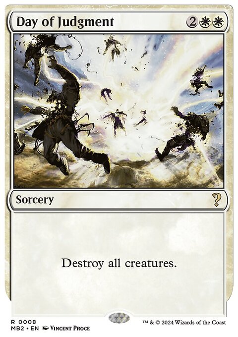 Day of Judgment, Mystery Booster 2 #8, Magic: The Gathering card