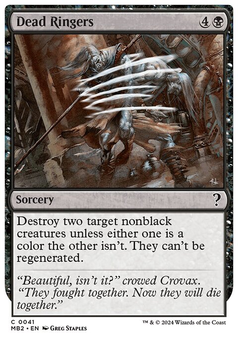 Dead Ringers, Mystery Booster 2 #41, Magic: The Gathering card