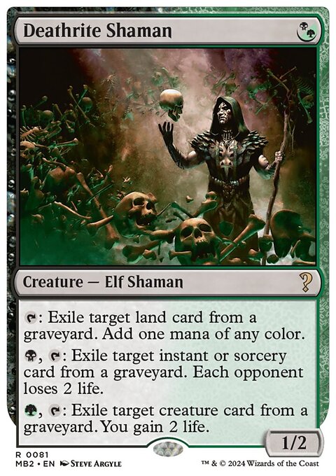 Deathrite Shaman, Mystery Booster 2 #81, Magic: The Gathering card