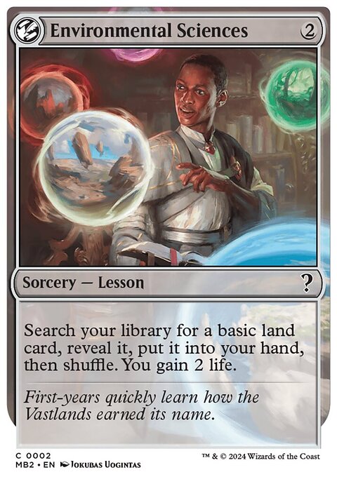 Environmental Sciences, Mystery Booster 2 #2, Magic: The Gathering card