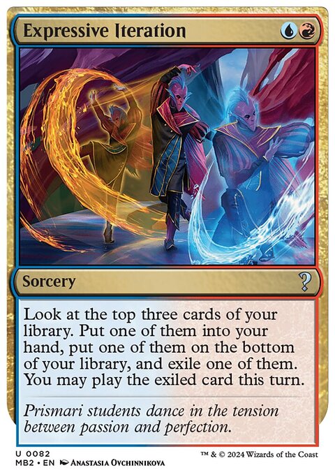 Expressive Iteration, Mystery Booster 2 #82, Magic: The Gathering card