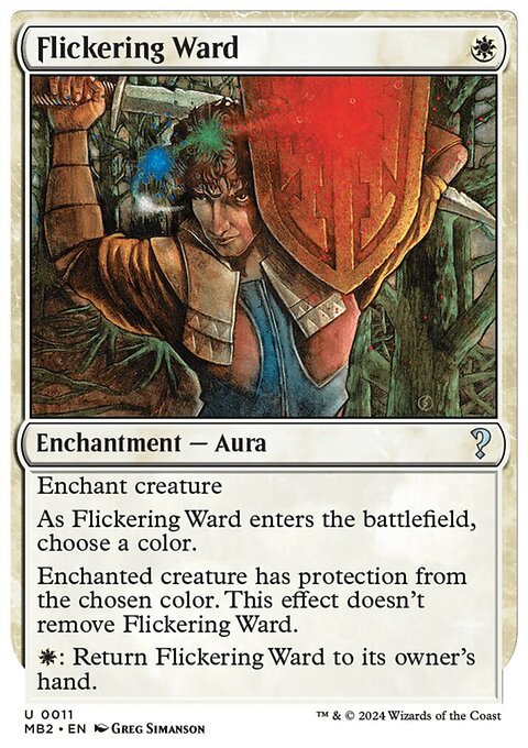 Flickering Ward, Mystery Booster 2 #11, Magic: The Gathering card