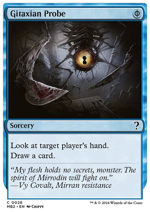 Gitaxian Probe, Mystery Booster 2 #28, Magic: The Gathering card