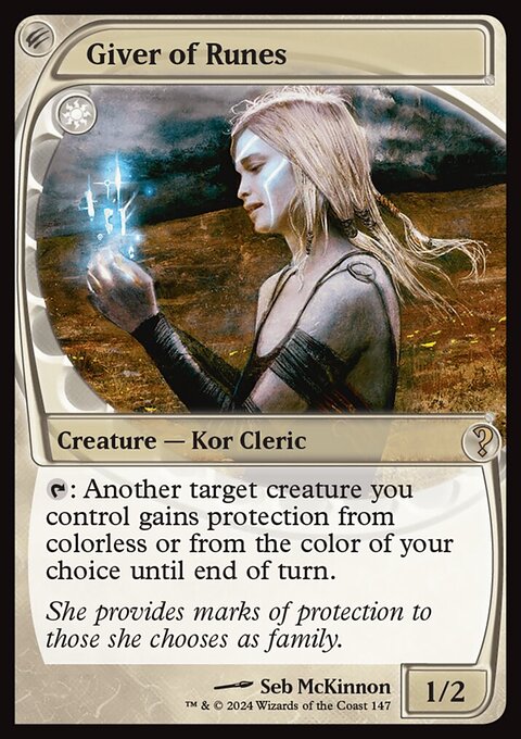 Giver of Runes, Mystery Booster 2 #147, Magic: The Gathering card