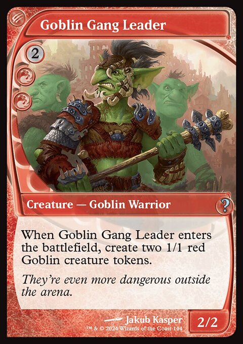 Goblin Gang Leader, Mystery Booster 2 #144, Magic: The Gathering card