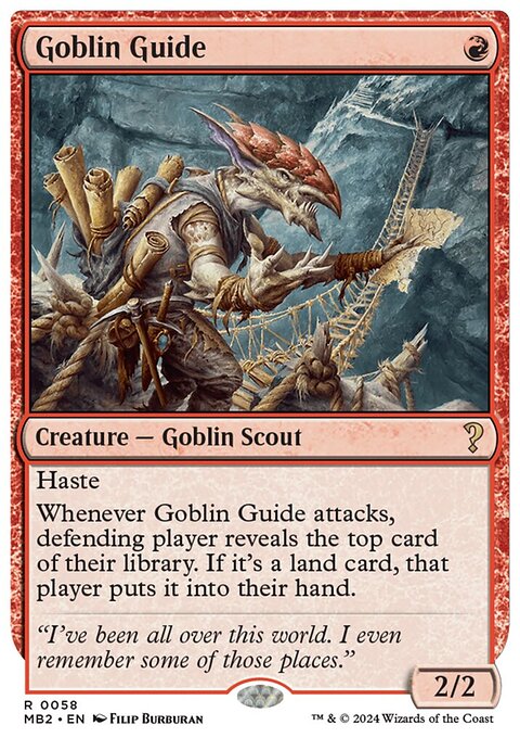 Goblin Guide, Mystery Booster 2 #58, Magic: The Gathering card