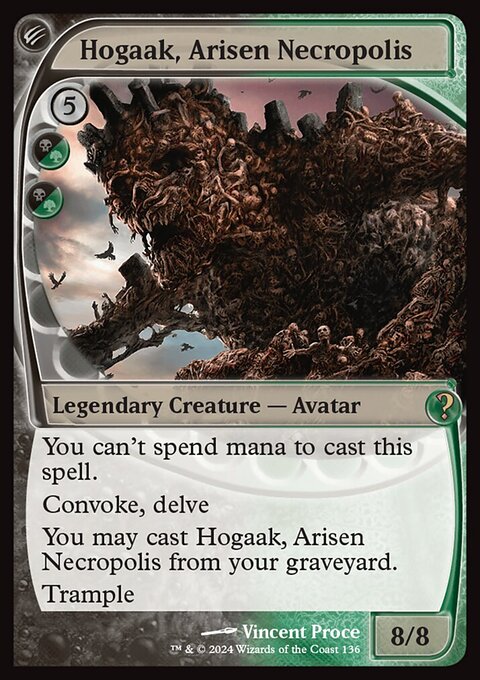 Hogaak, Arisen Necropolis, Mystery Booster 2 #136, Magic: The Gathering card