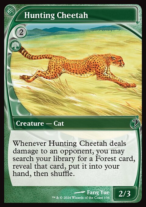 Hunting Cheetah, Mystery Booster 2 #134, Magic: The Gathering card