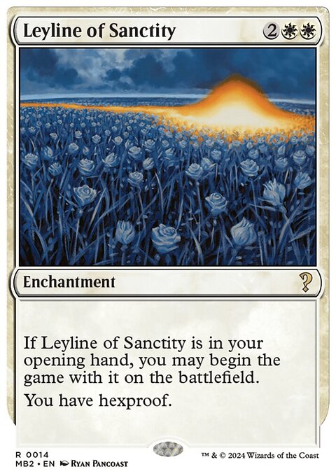 Leyline of Sanctity, Mystery Booster 2 #14, Magic: The Gathering card