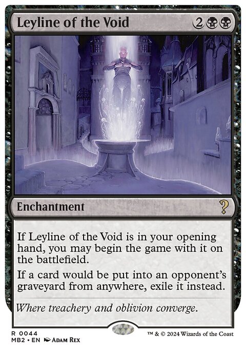 Leyline of the Void, Mystery Booster 2 #44, Magic: The Gathering card