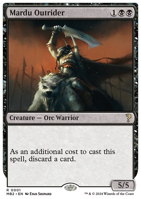 Mardu Outrider, Mystery Booster 2 #1, Magic: The Gathering card