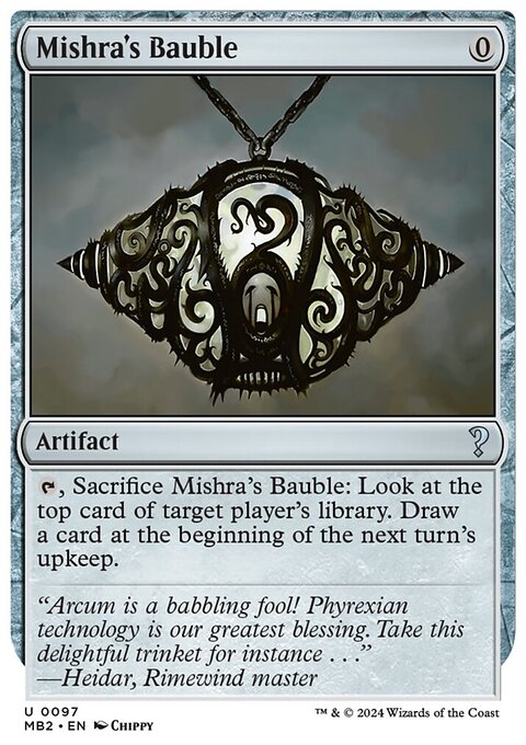 Mishra's Bauble, Mystery Booster 2 #97, Magic: The Gathering card