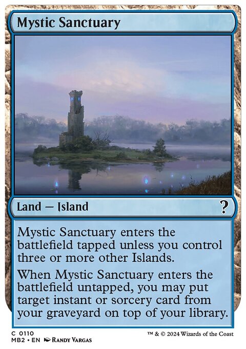 Mystic Sanctuary, Mystery Booster 2 #110, Magic: The Gathering card