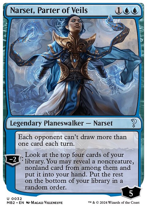 Narset, Parter of Veils, Mystery Booster 2 #32, Magic: The Gathering card
