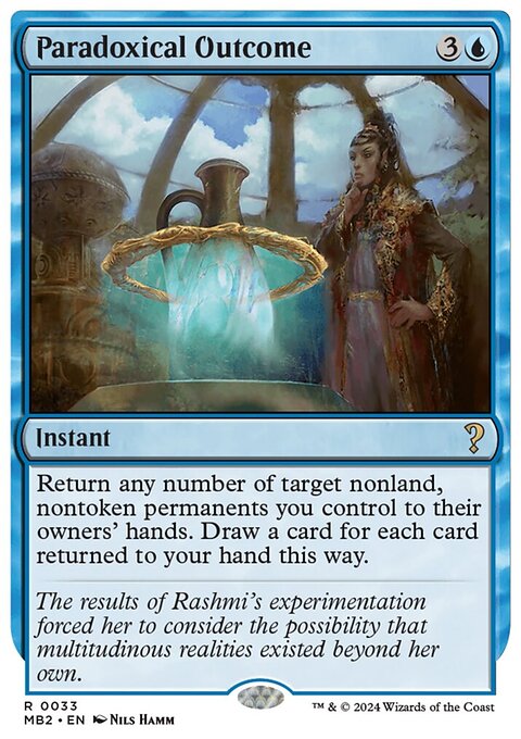 Paradoxical Outcome, Mystery Booster 2 #33, Magic: The Gathering card