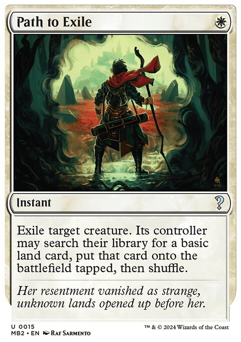 Path to Exile, Mystery Booster 2 #15, Magic: The Gathering card