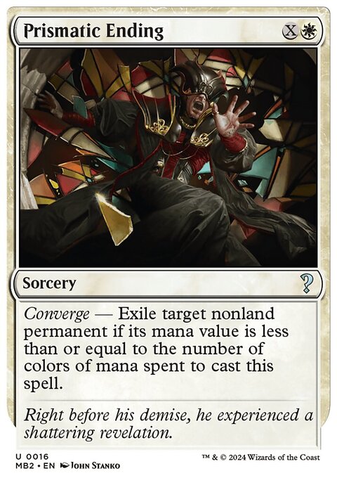 Prismatic Ending, Mystery Booster 2 #16, Magic: The Gathering card