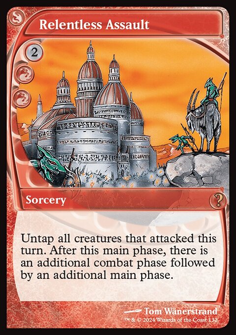 Relentless Assault, Mystery Booster 2 #132, Magic: The Gathering card